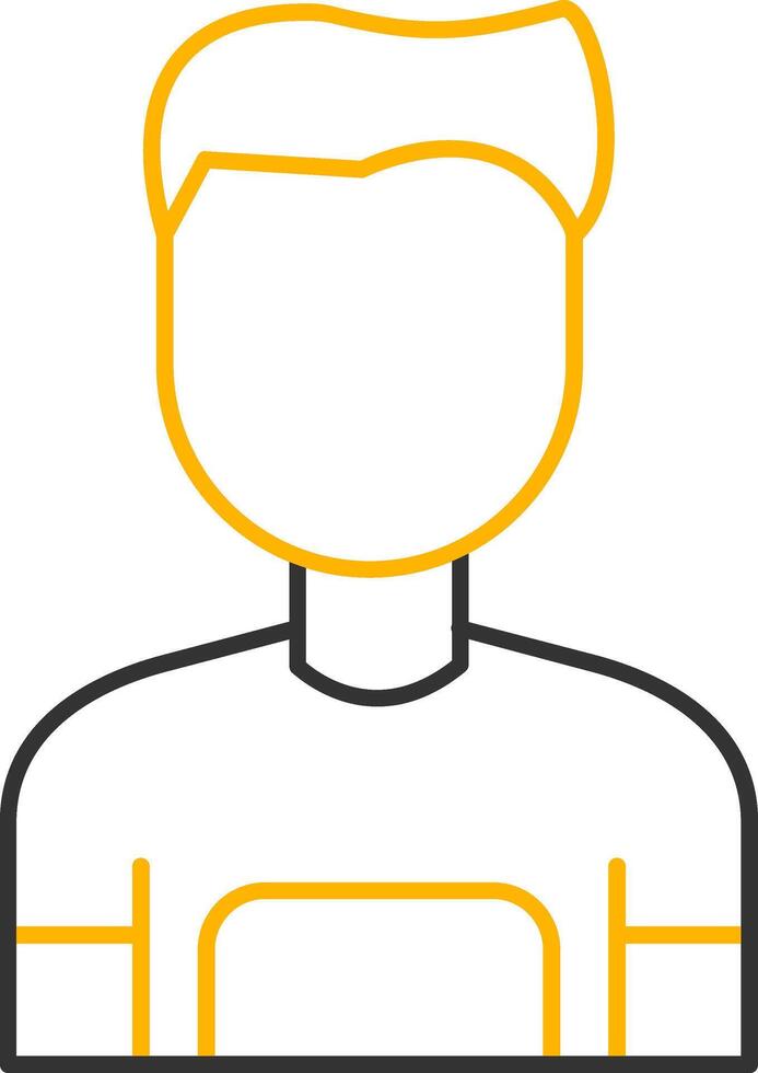 User Line Two Color Icon vector