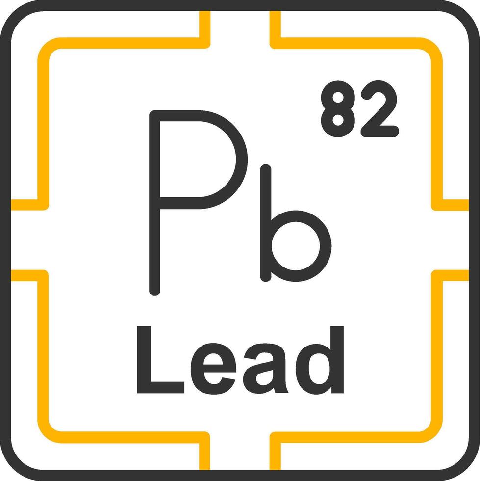 Lead Line Two Color Icon vector