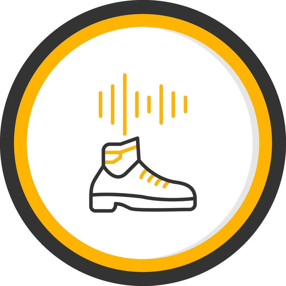 Rhythm Line Two Color Circle Icon vector