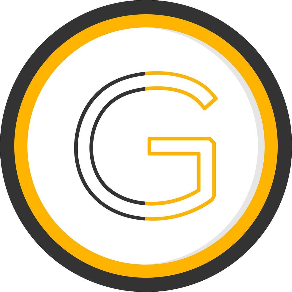 Capital G Icon vector