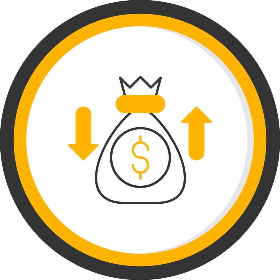Sales Enablement Line Two Color Circle Icon vector