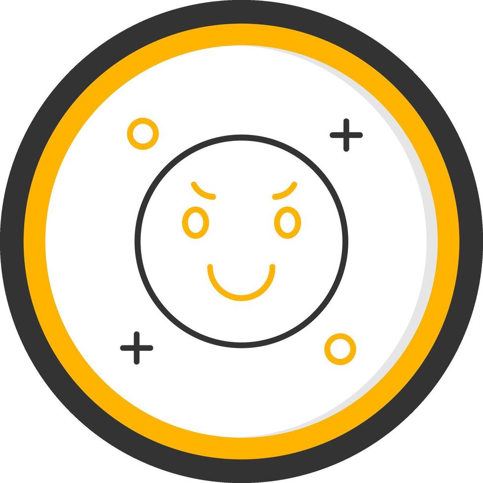 Envy Line Two Color Circle Icon vector