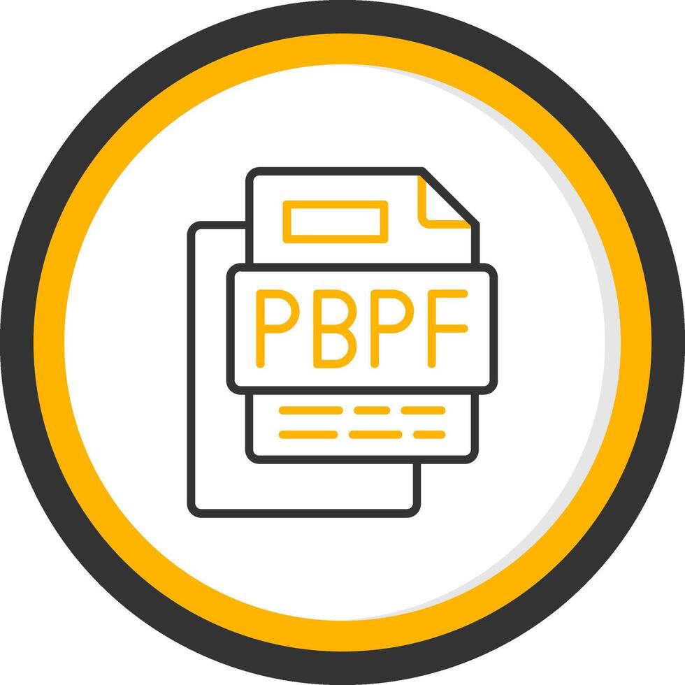 Ppt Business Presentation File Line Two Color Circle Icon vector
