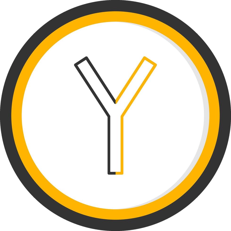 Capital Y Icon vector