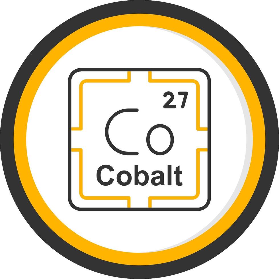 Cobalt Line Two Color Circle Icon vector