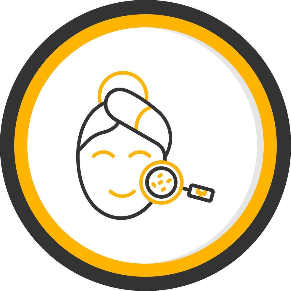 Check Line Two Color Circle Icon vector