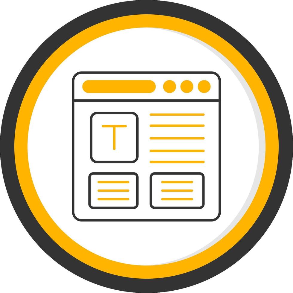 Refresh Line Two Color Circle Icon vector
