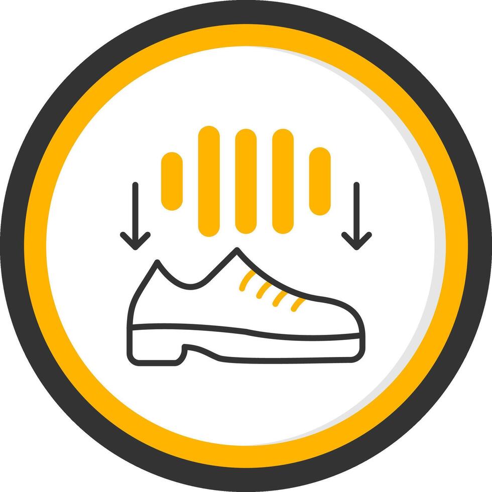 Rhythm Line Two Color Circle Icon vector