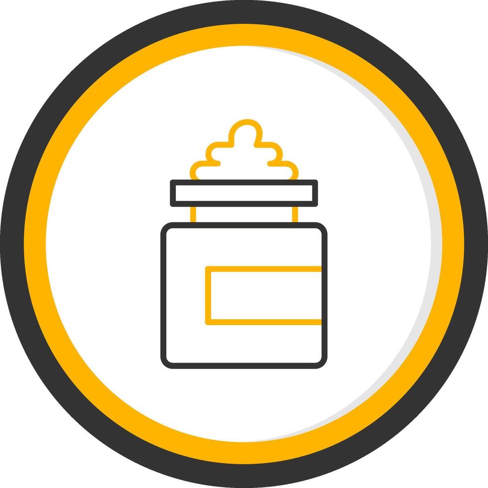 Moisturizer Line Two Color Circle Icon vector