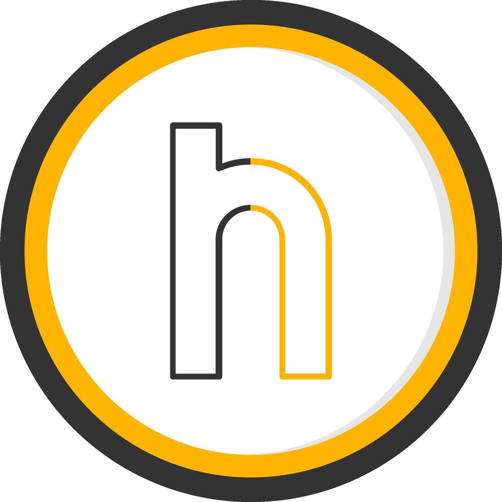 Small n Icon vector