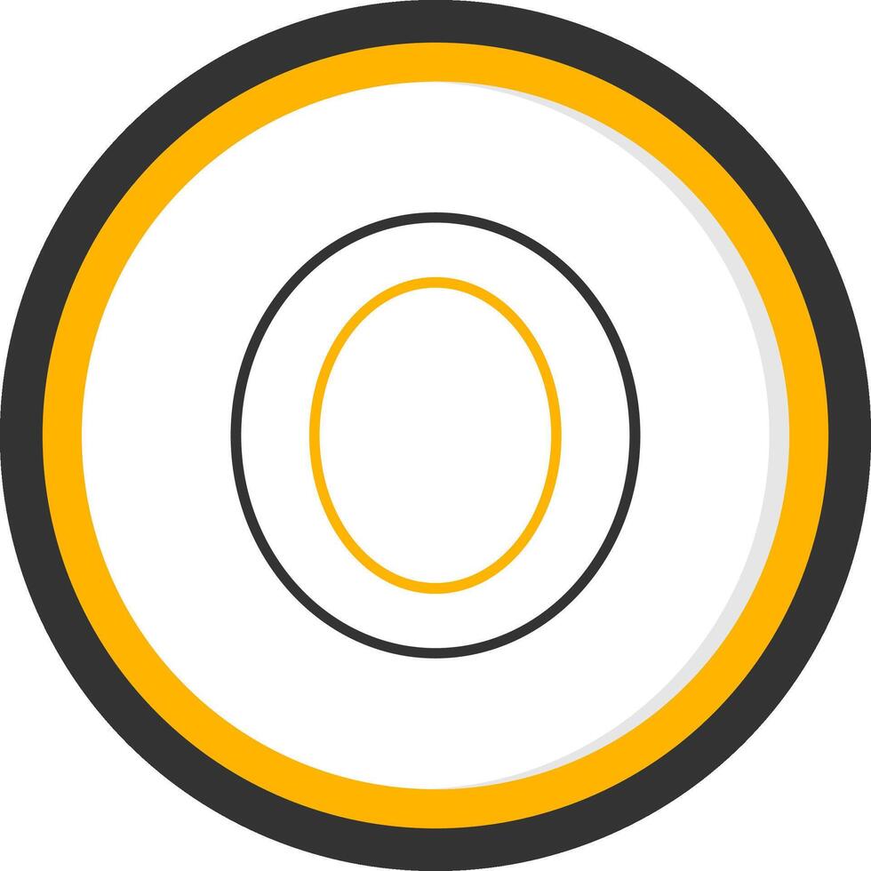 Small o Icon vector