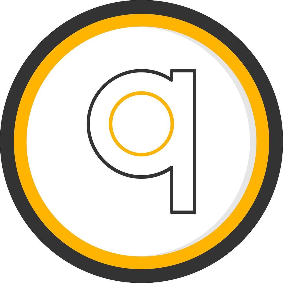Small q Icon vector