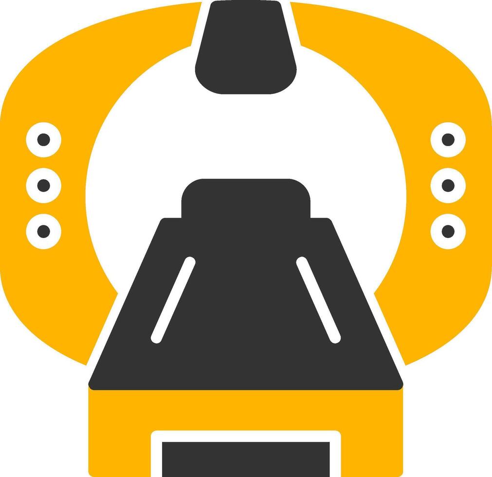 Mri Machine Glyph Two Color Icon vector
