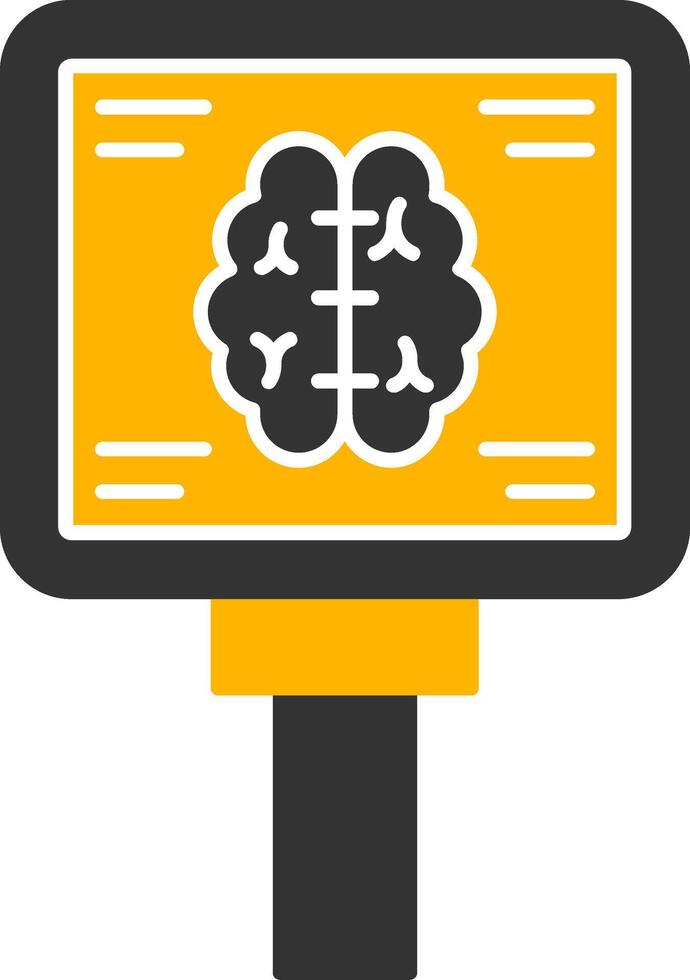 Mri Glyph Two Color Icon vector