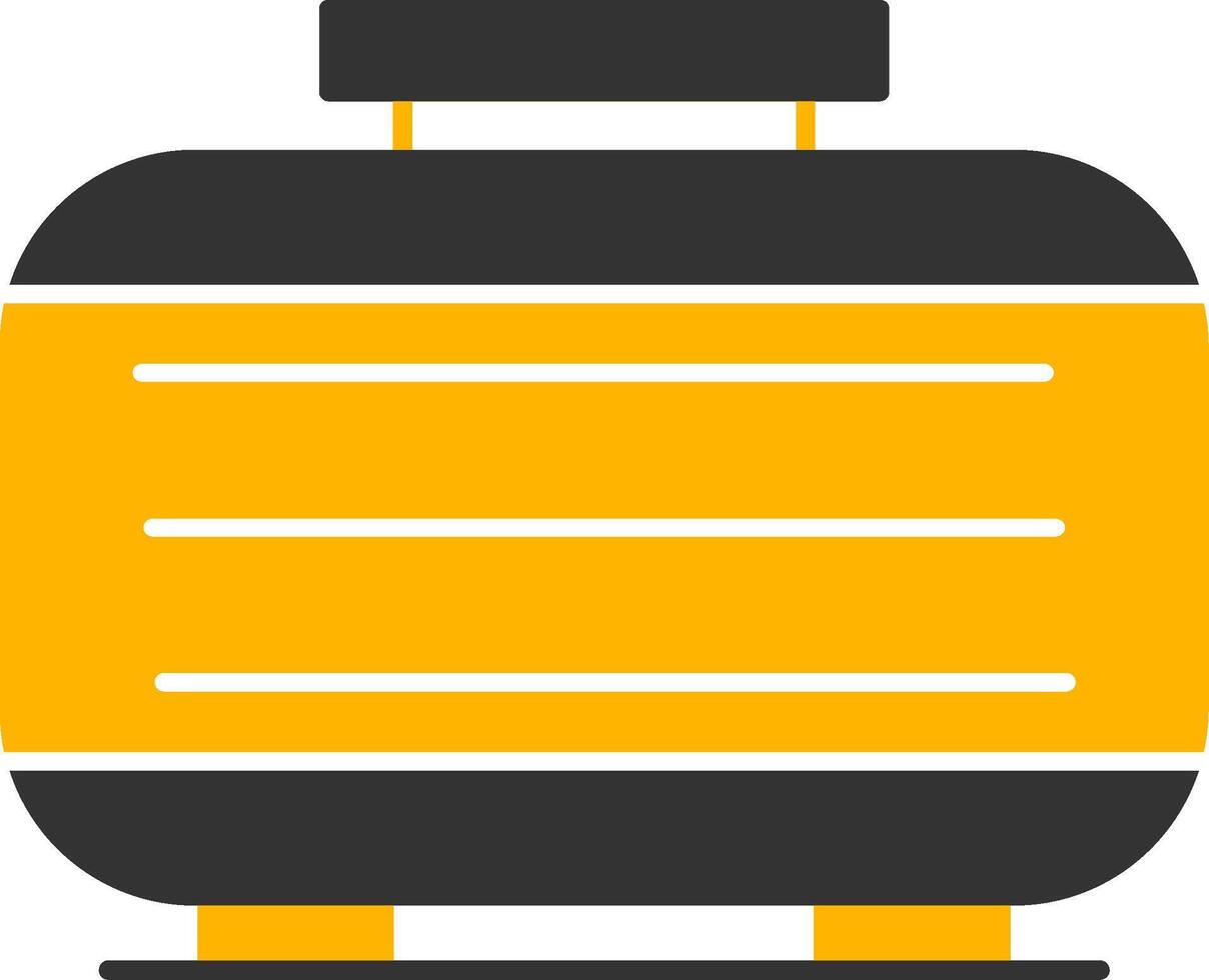 Septic Tank Glyph Two Color Icon vector
