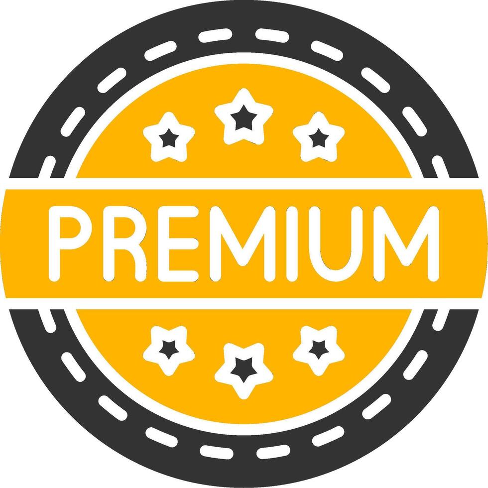 Premium Glyph Two Color Icon vector