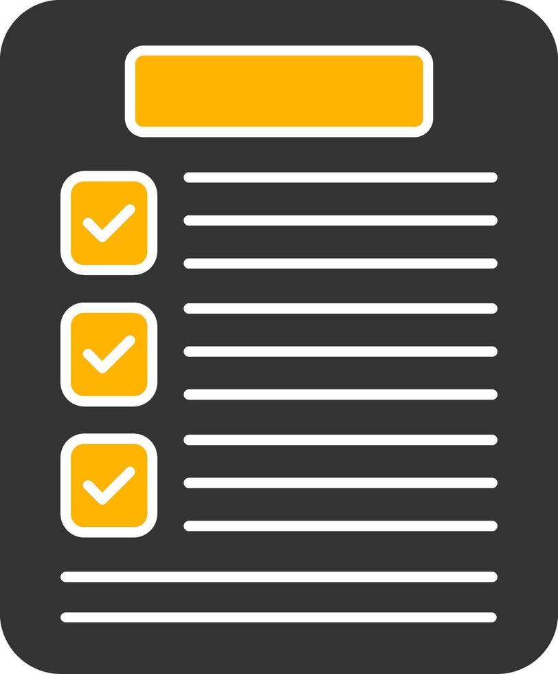 Results Glyph Two Color Icon vector