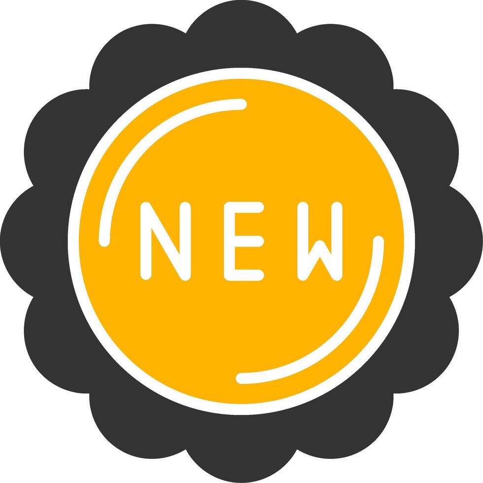 New Glyph Two Color Icon vector