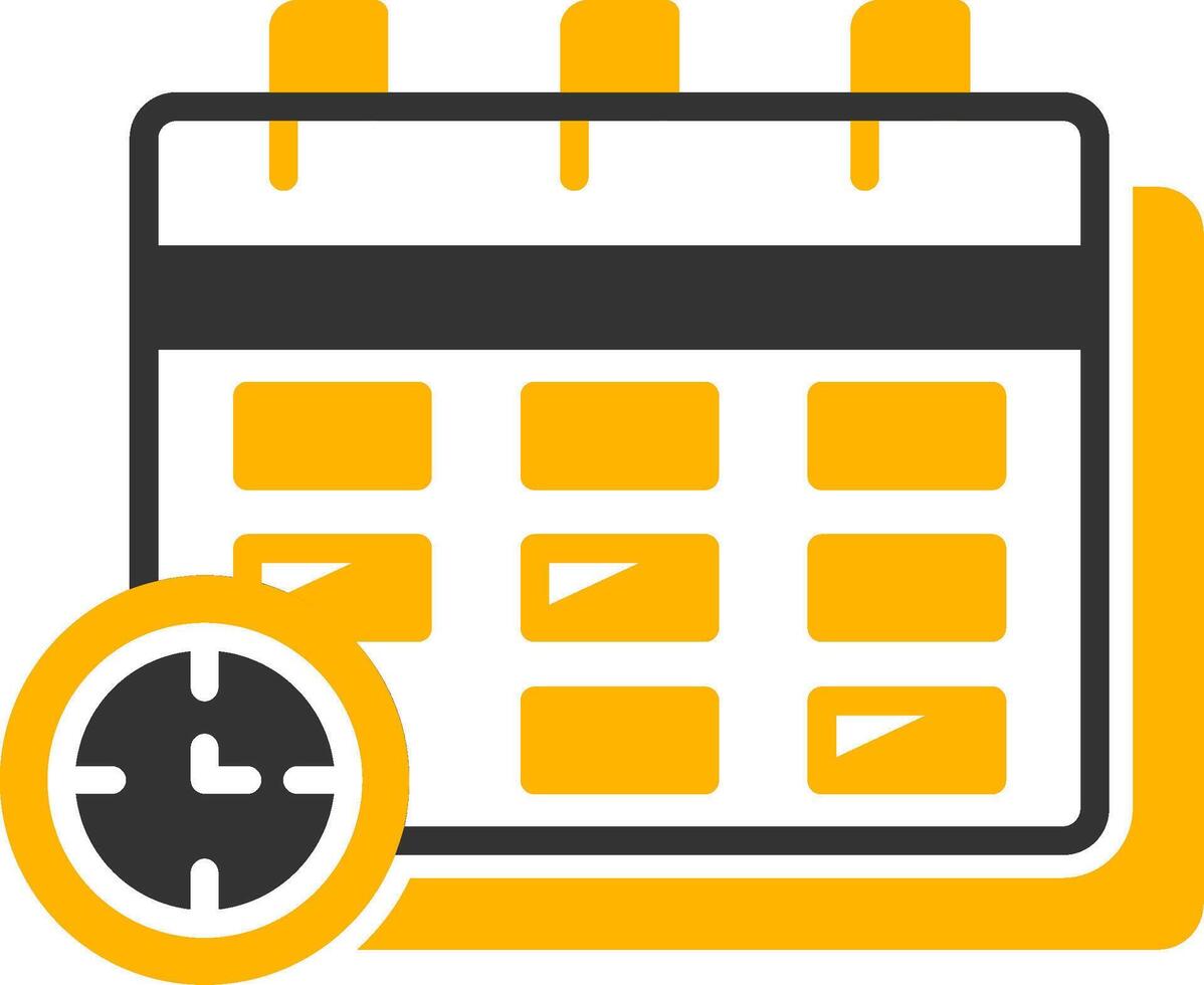 Term Glyph Two Color Icon vector