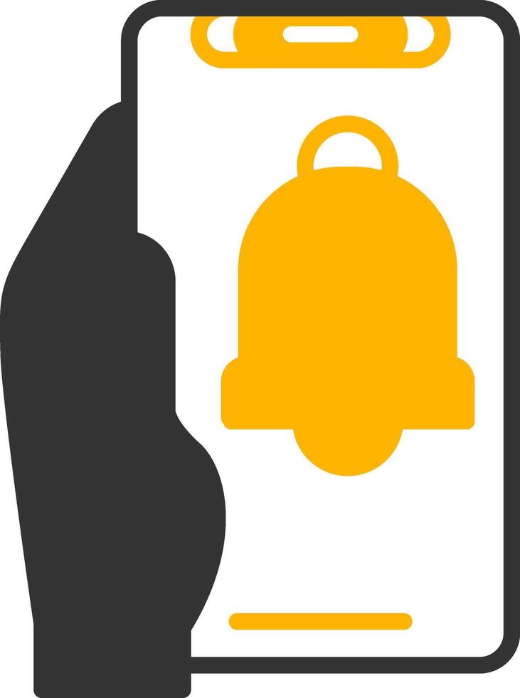 Notification Glyph Two Color Icon vector