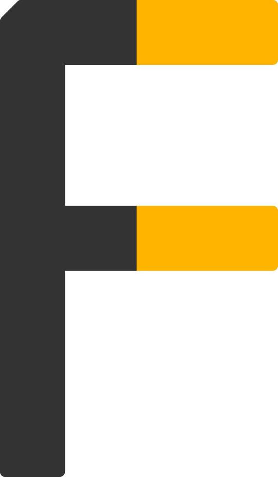 Capital F Icon vector