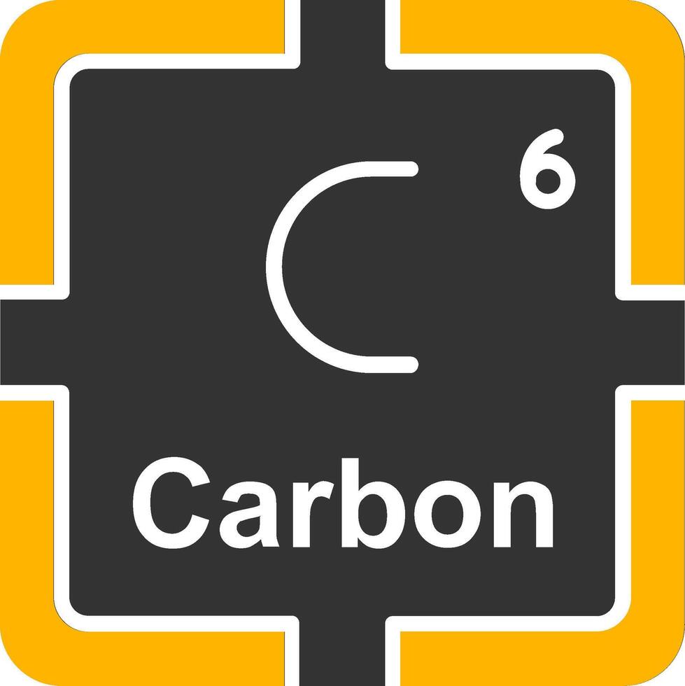 Carbon Glyph Two Color Icon vector