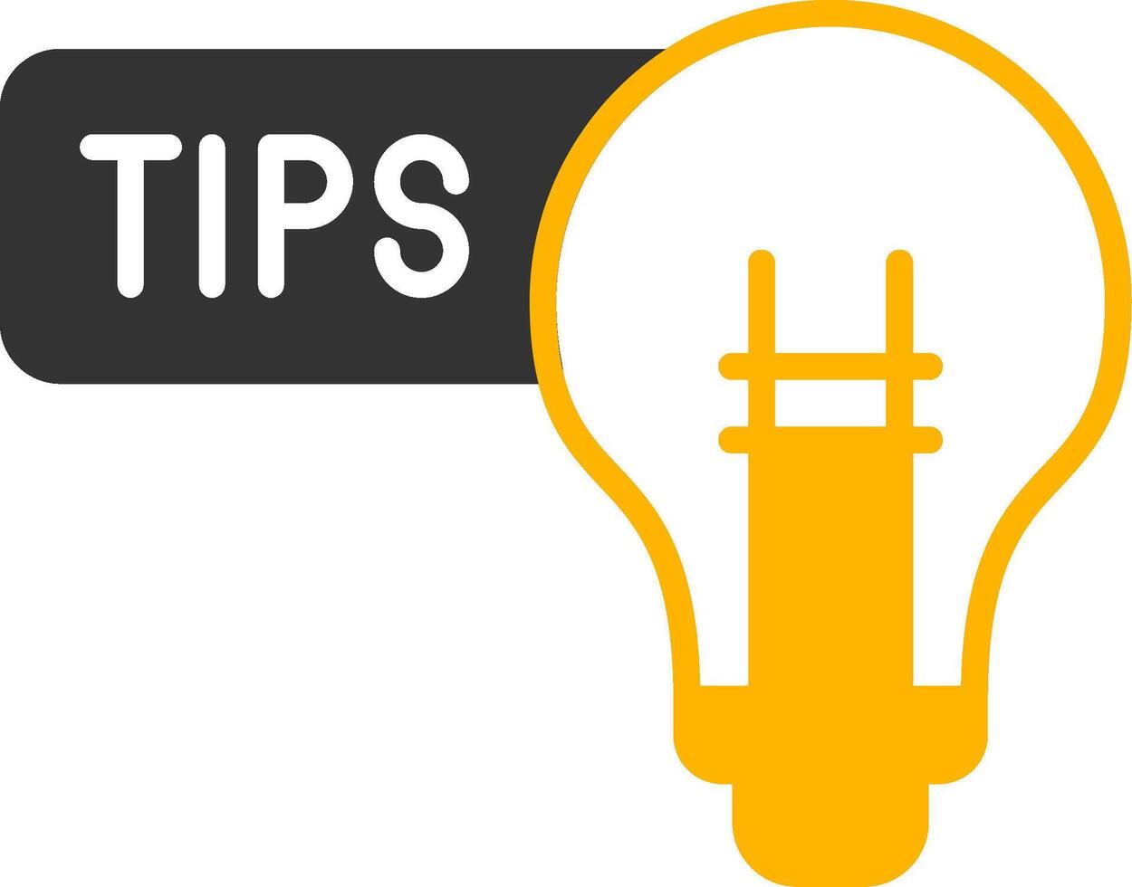 Tips Glyph Two Color Icon vector