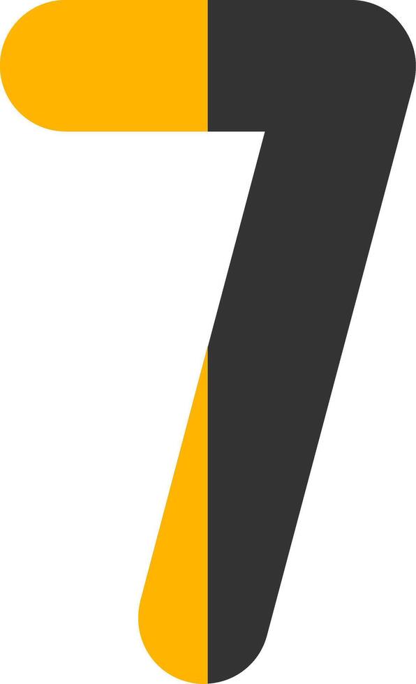 Seven Glyph Two Color Icon vector