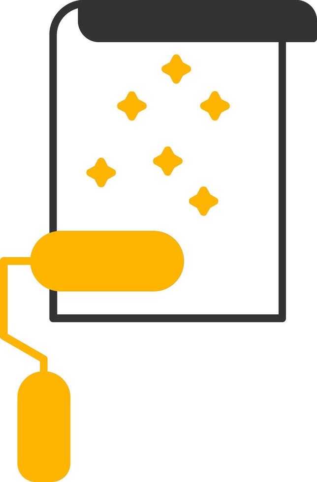 Wallpaper Glyph Two Color Icon vector