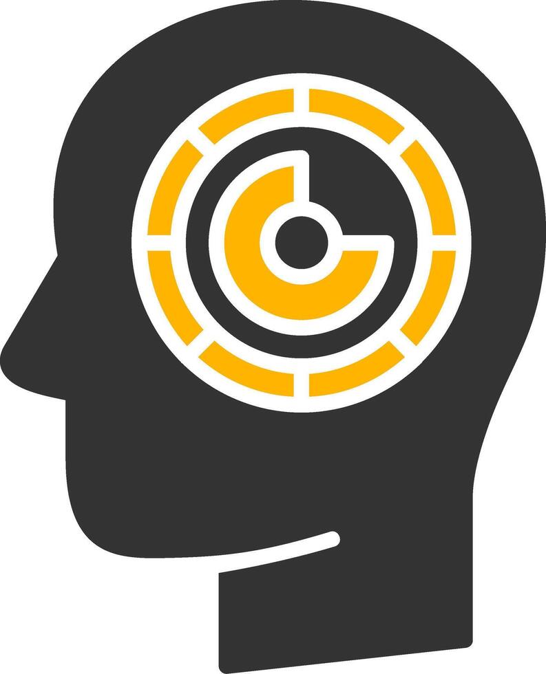 Maze Glyph Two Color Icon vector