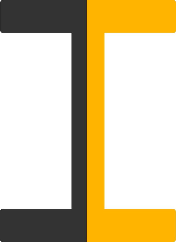Capital I Icon vector