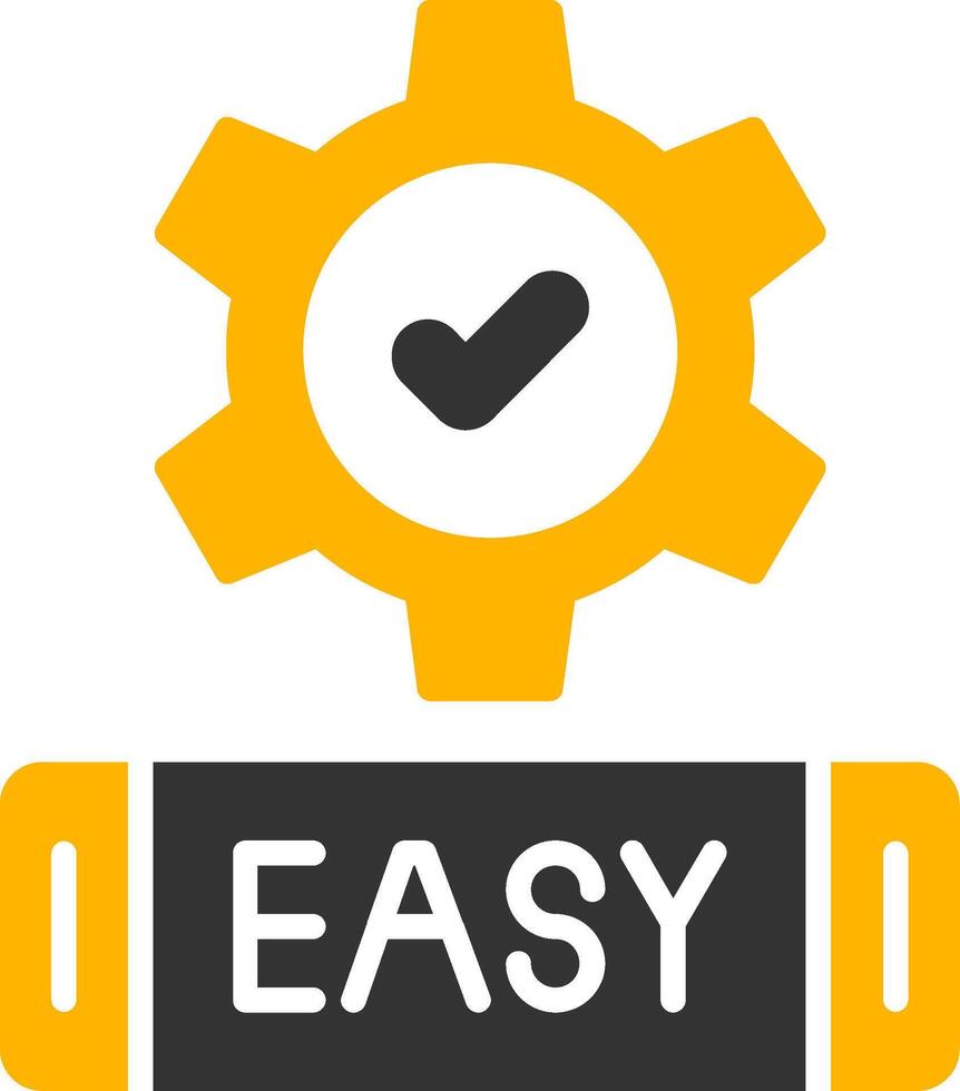 Easy Glyph Two Color Icon vector