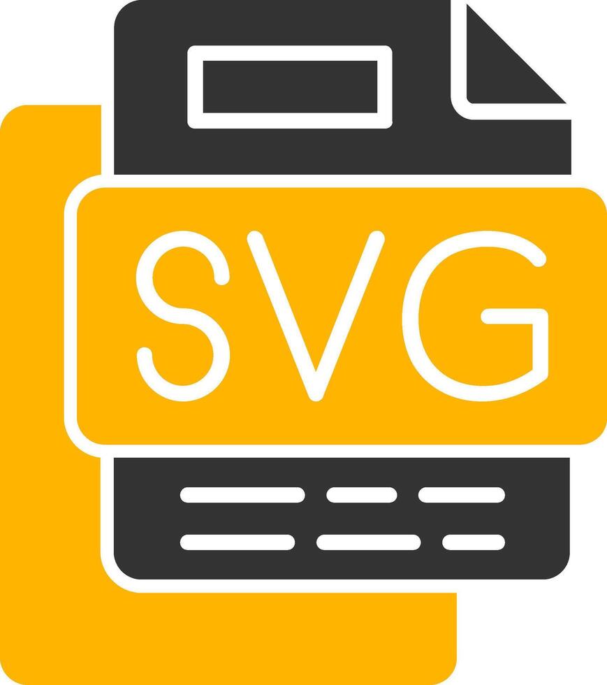 SVG File Glyph Two Color Icon vector