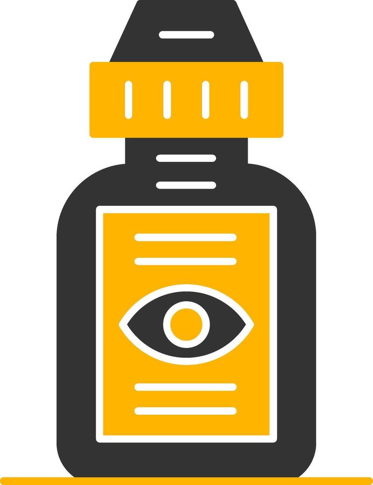 Eyedrops Glyph Two Color Icon vector