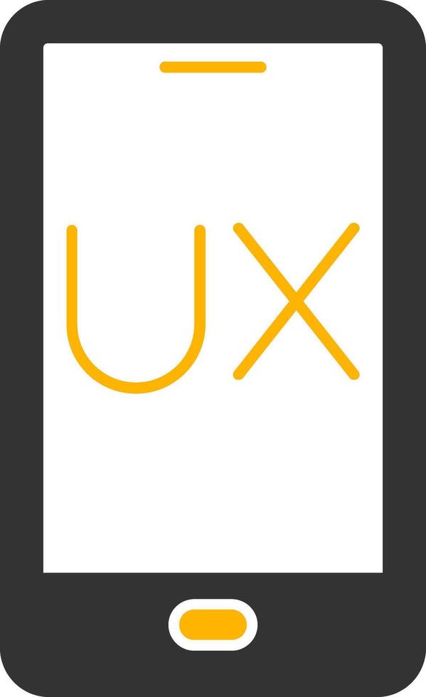 Ux Design Glyph Two Color Icon vector
