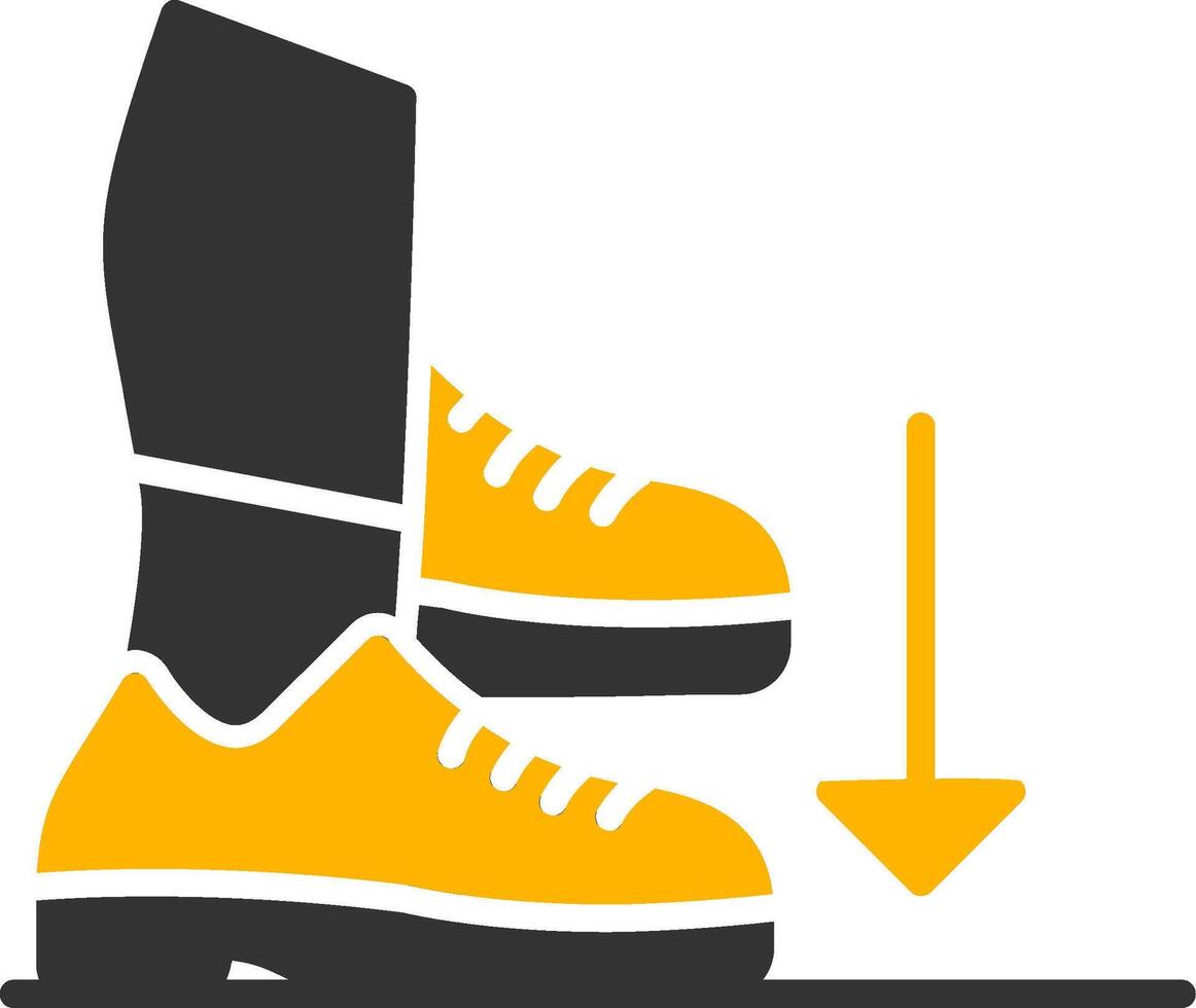 Stamp Glyph Two Color Icon vector
