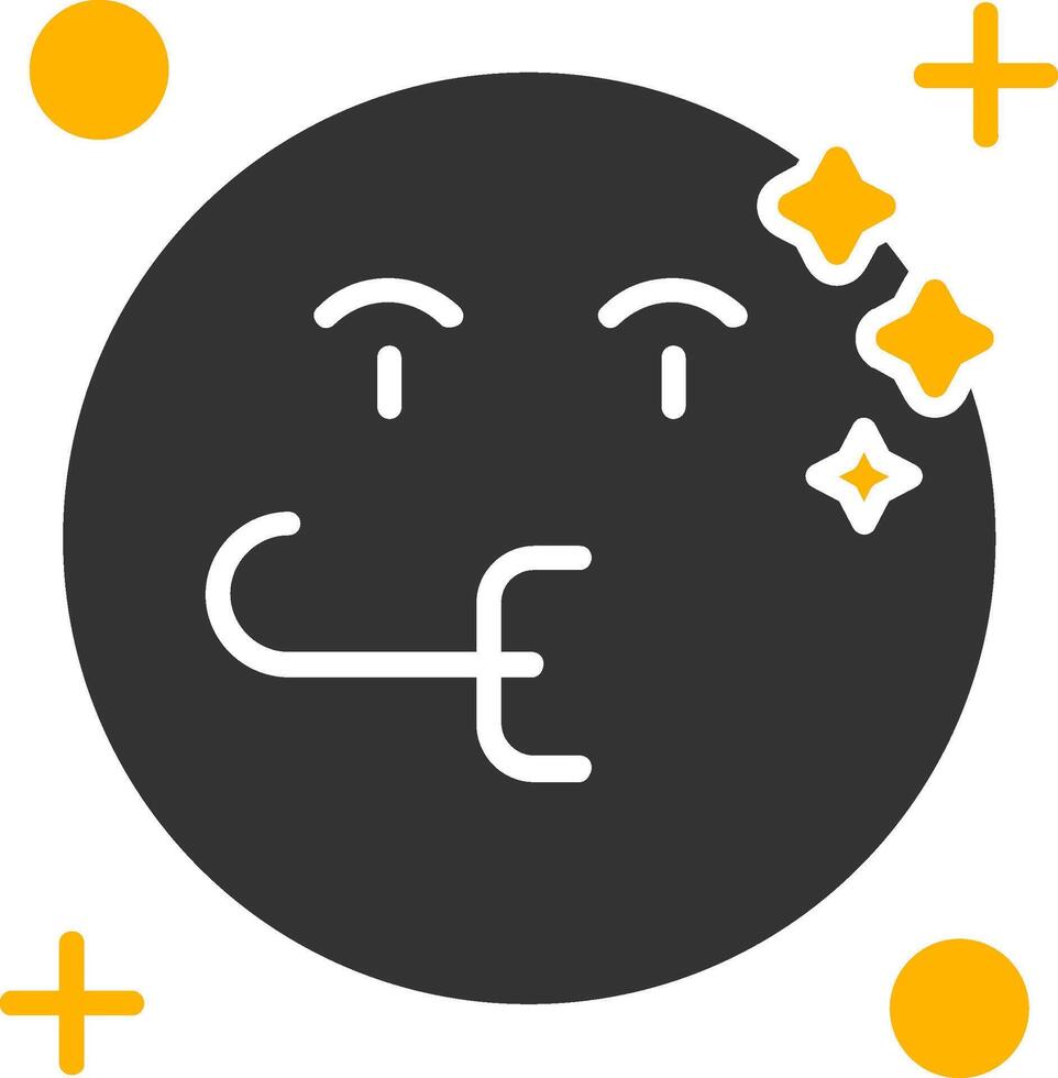 Congratulation Glyph Two Color Icon vector