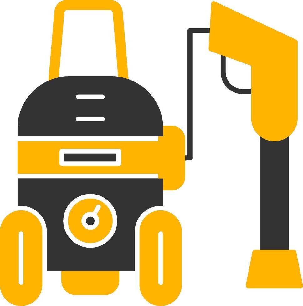 Power Wash Glyph Two Color Icon vector