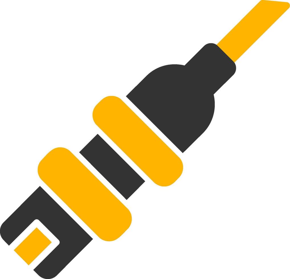 Catheterization Glyph Two Color Icon vector