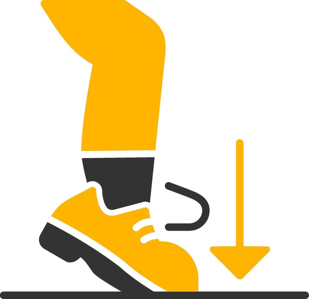 Ball Dig Glyph Two Color Icon vector