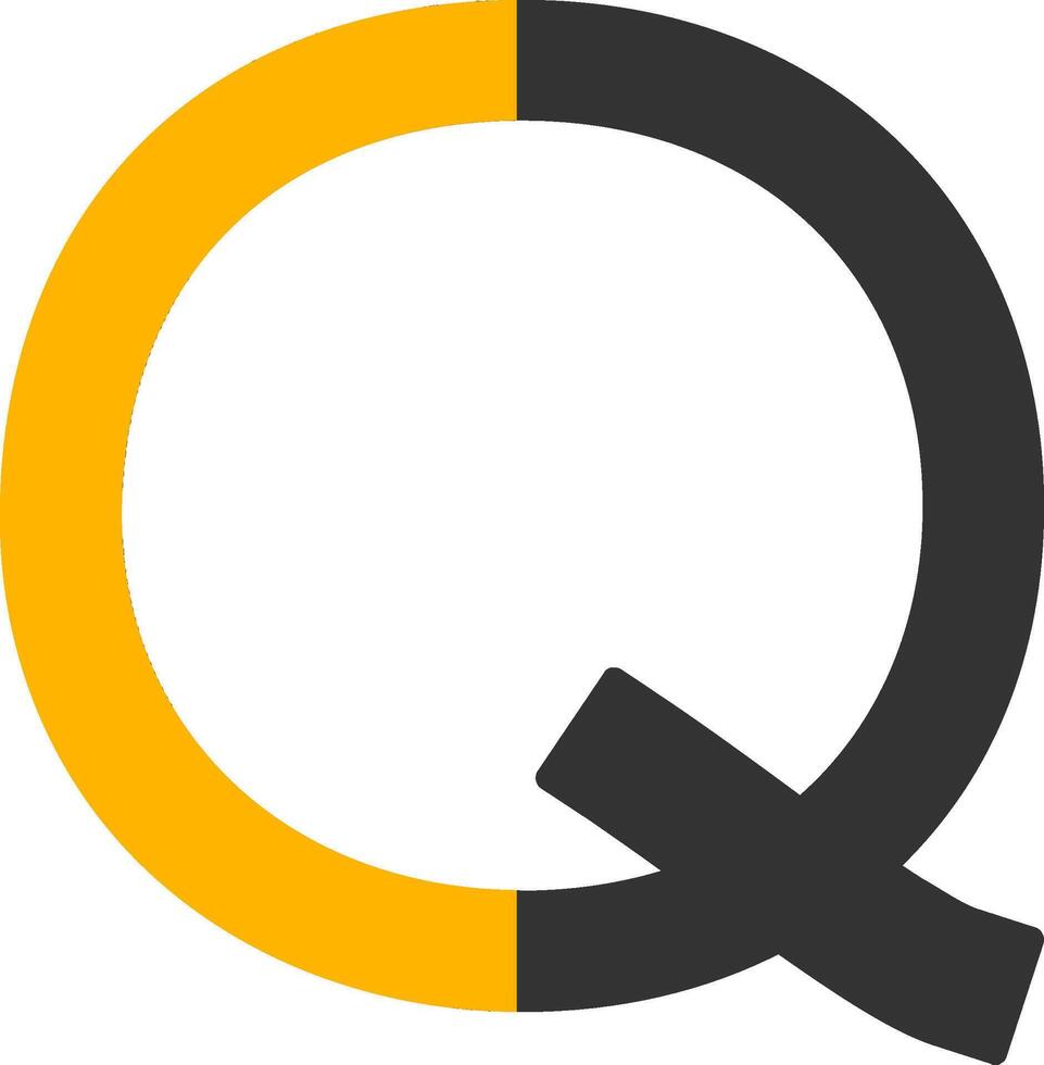 Capital Q Icon vector