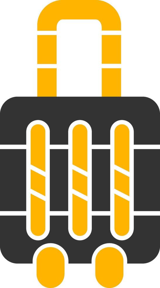 Travelling Glyph Two Color Icon vector