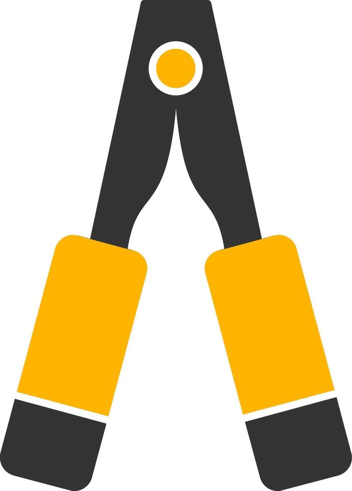 Clamp Glyph Two Color Icon vector
