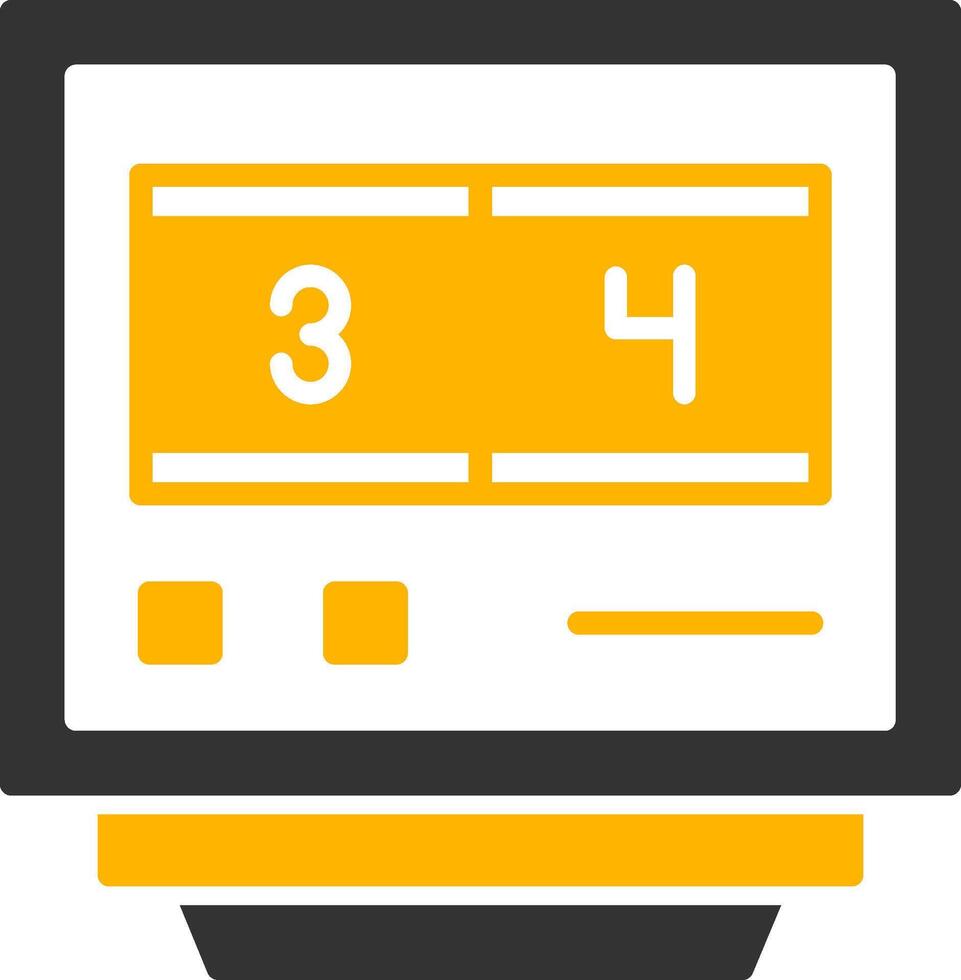 Lap Counters Glyph Two Color Icon vector