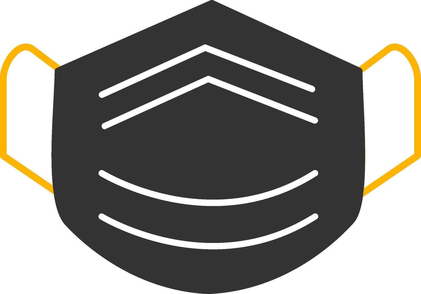 Mask Glyph Two Color Icon vector