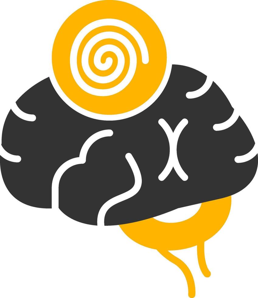 Hypnosis Glyph Two Color Icon vector