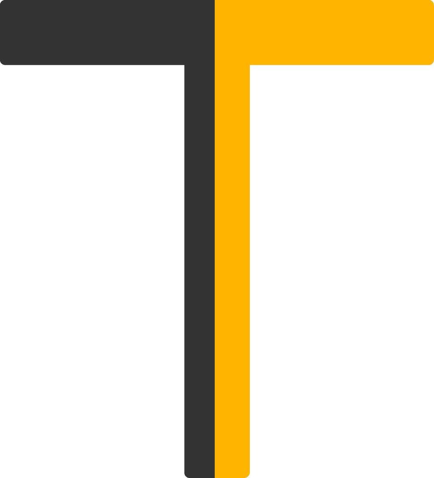 Capital T Icon vector