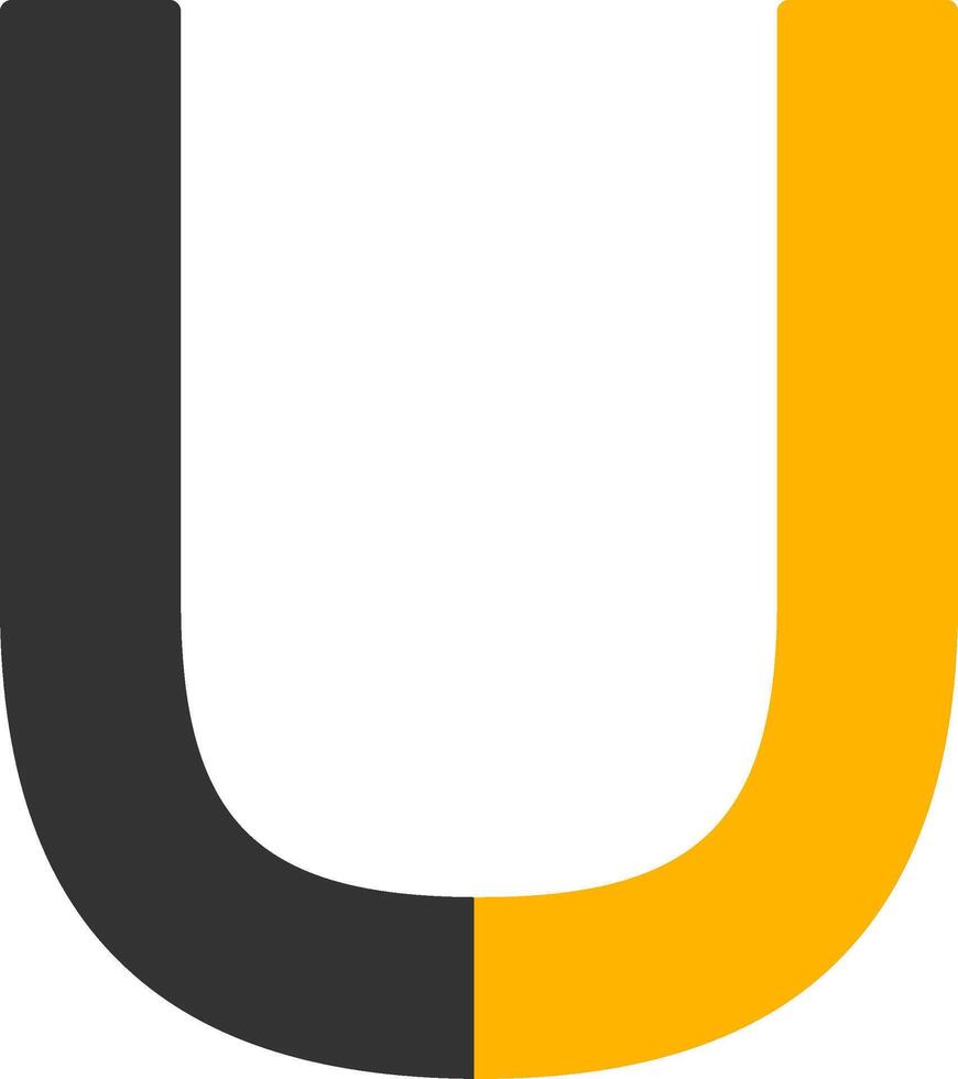 Capital U Icon vector