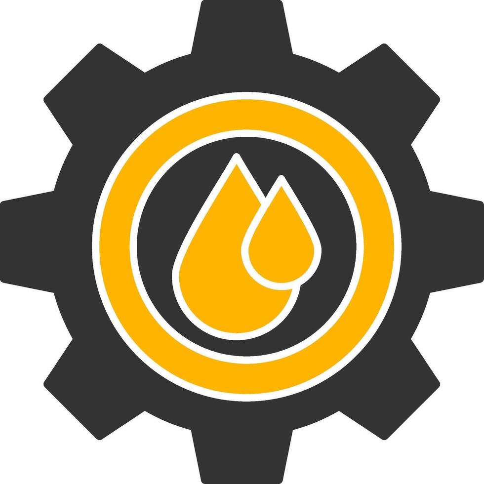 Water Qualties Glyph Two Color Icon vector