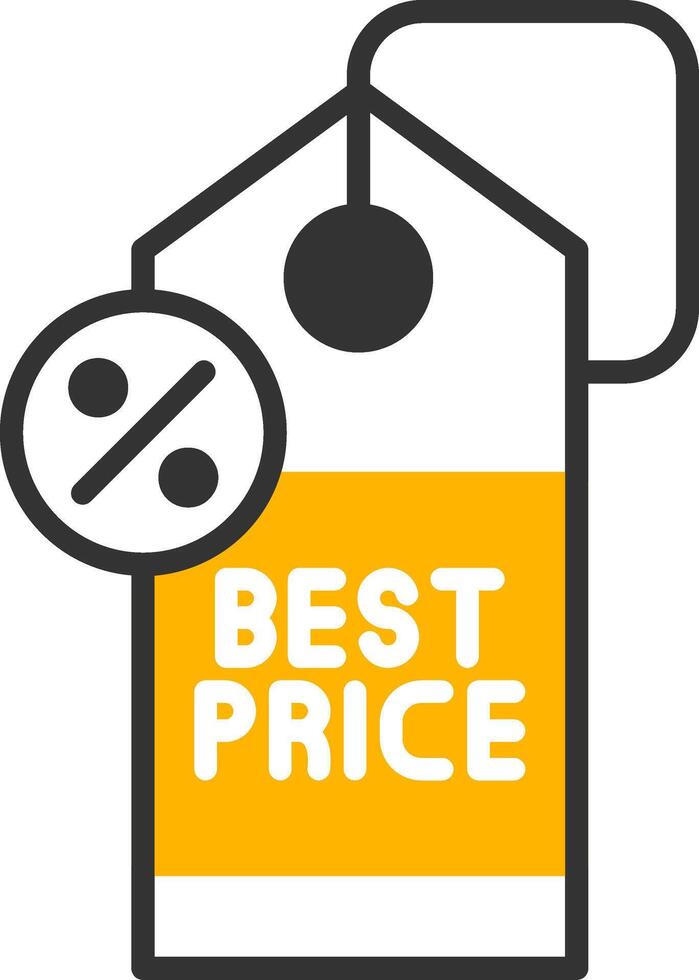 Best Price Glyph Two Color Icon vector